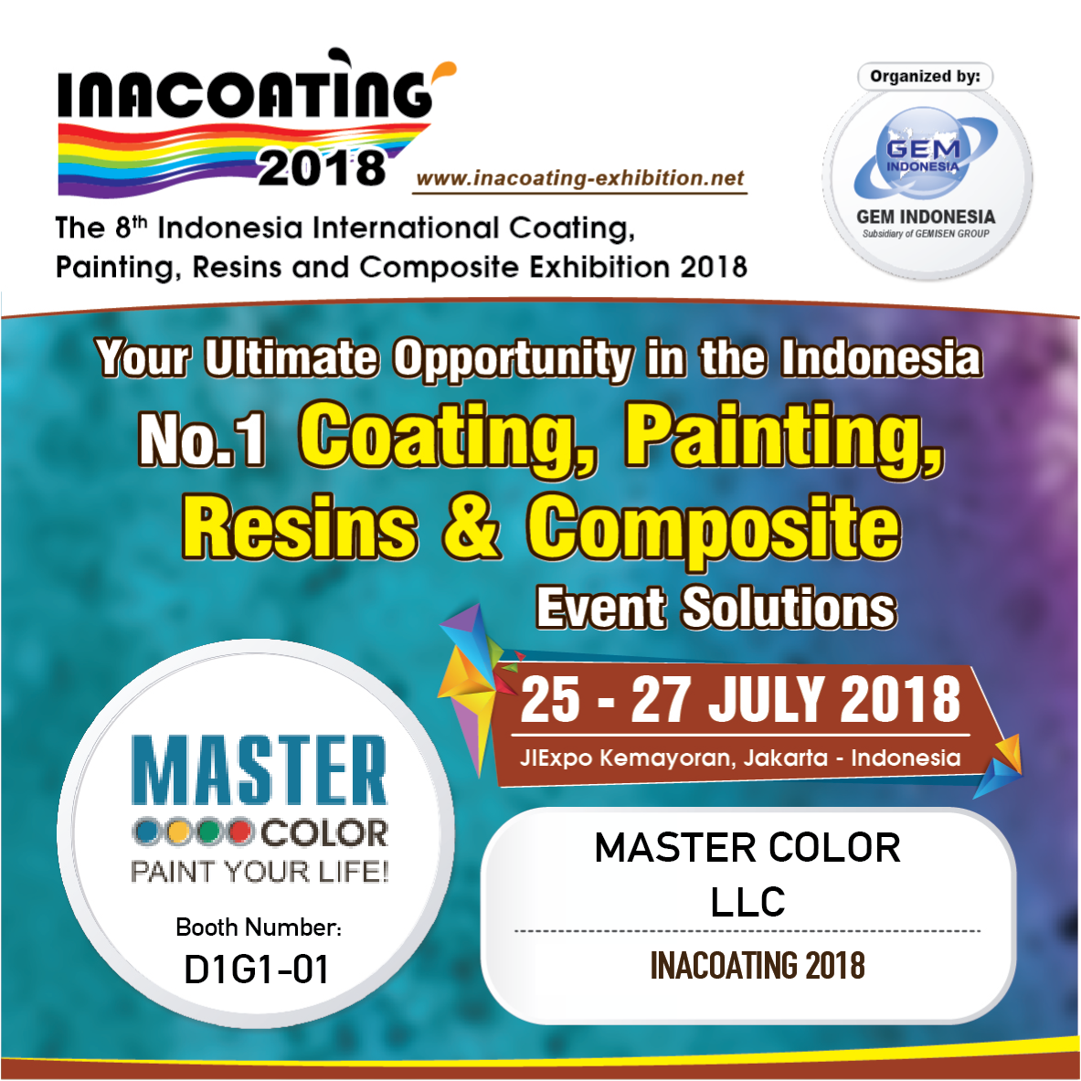 Master Color LLC participated in INACOATING 2018